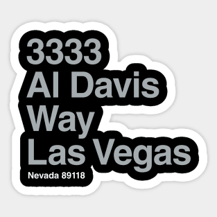 Las Vegas Raiders Football Stadium Sticker